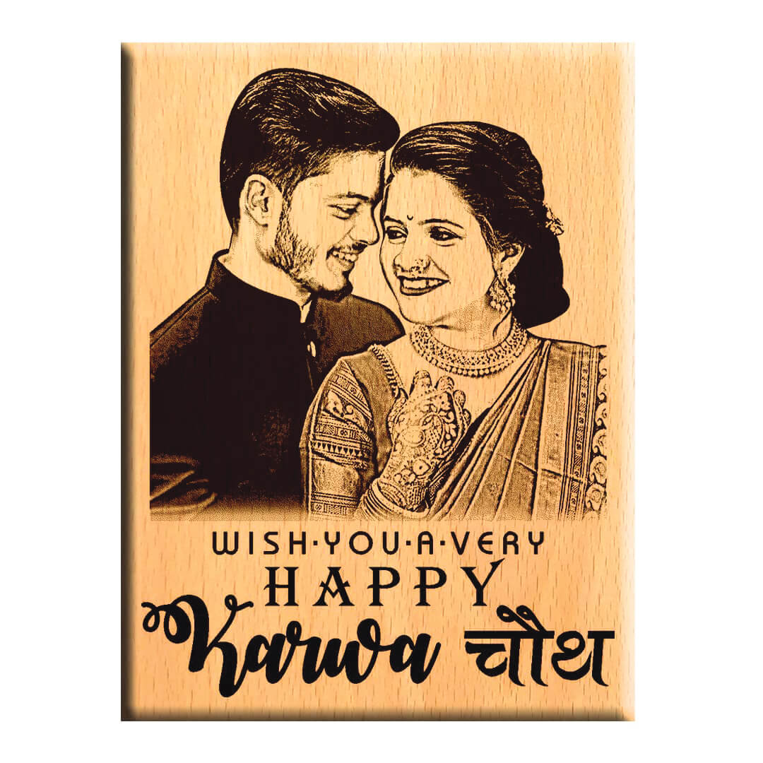 Giftanna Unique personalized engraved karwa chauth gift for wife